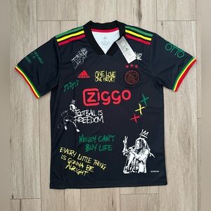 Ajax Bob Marley Soccer Jersey Black